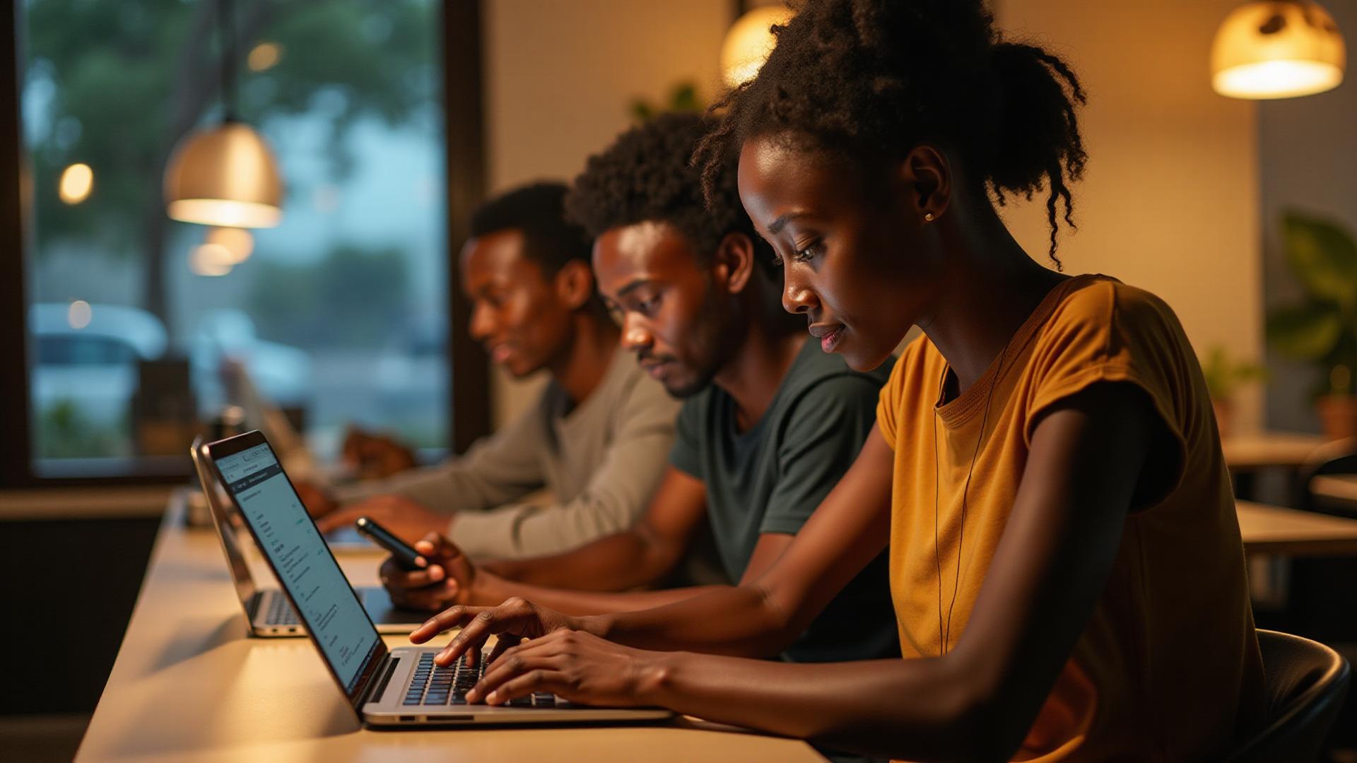 African freelancers and cybercafé operators